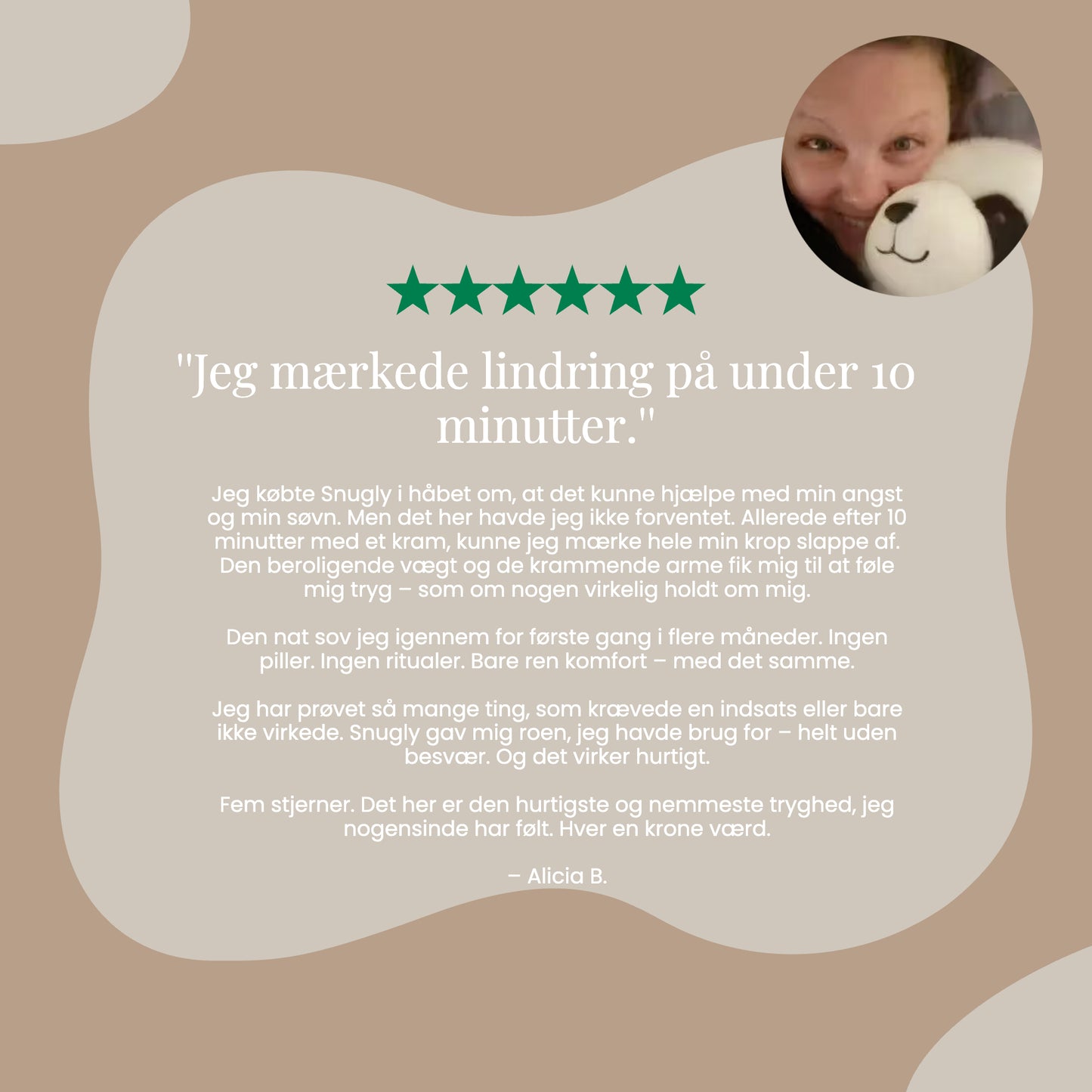 Snugly – Blød krammebamse med vægt